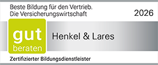Logo Beste Bildung für den Vertrieb. Die Versicherungswirtschaft 2026. gut beraten